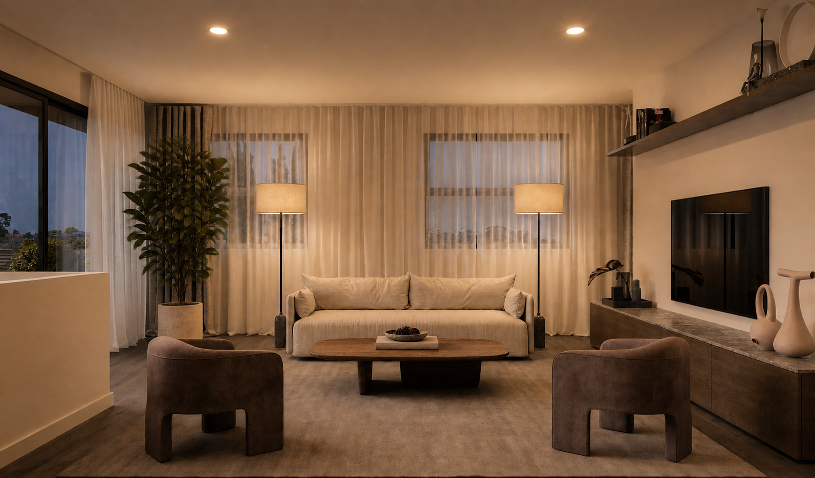 Brunswick West living room interior