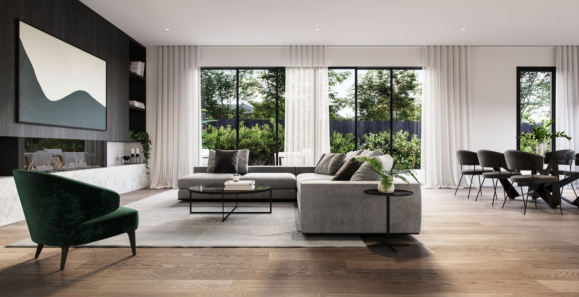 Refined contemporary interior