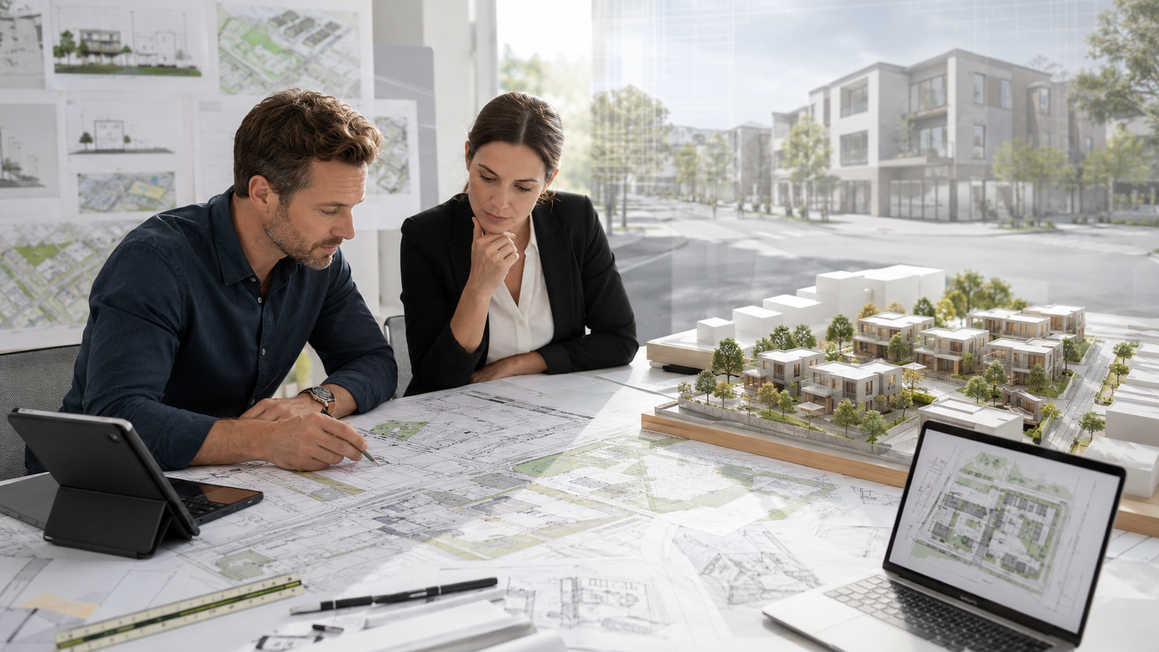Hand signing planning approval documents